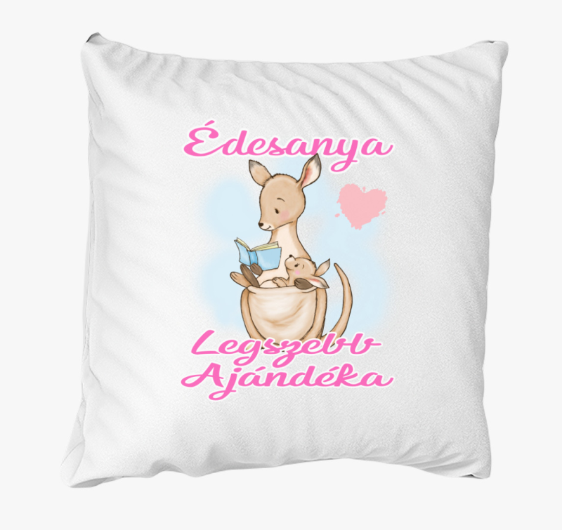 Édesanya legszebb ajándéka kenguru lányos párna