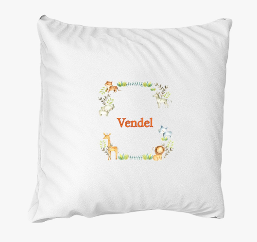 Állatos párna - egyedi névvel...