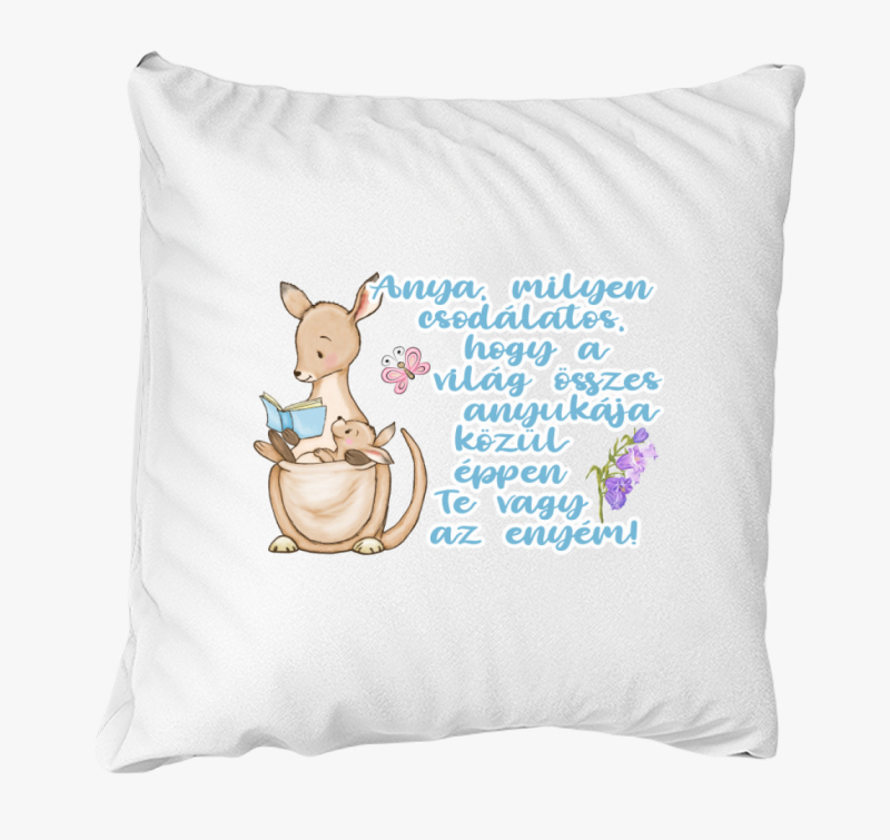 Anya milyen csodálatos kenguru fiús párna