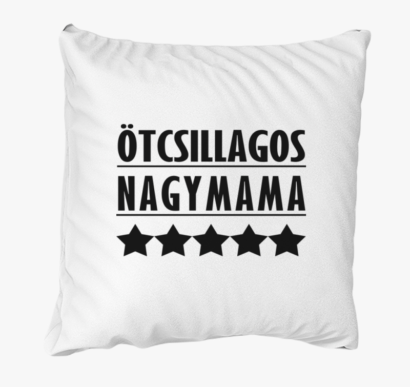 Ötcsillagos nagymama párna