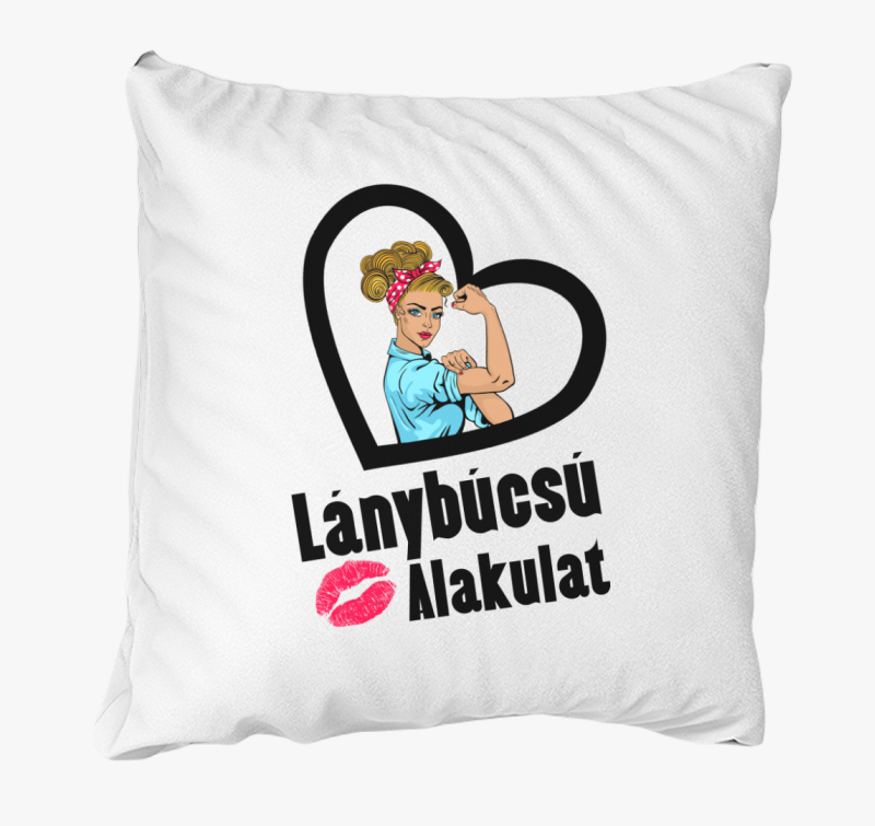 Lánybúcsú alakulat párna