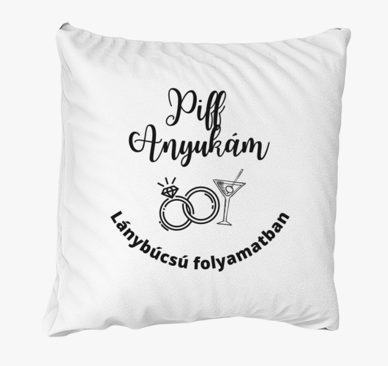 Lánybúcsú folyamatban párna