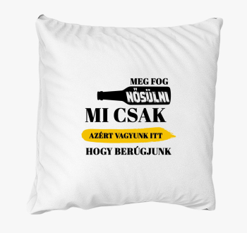 Mi csak azért vagyunk itt, hogy berúgjunk párna