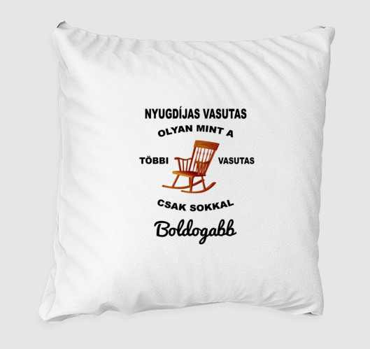 Nyugdíjas vasutas párna