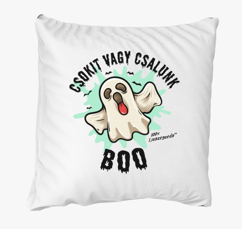 Csokit vagy csalunk halloweeni párna