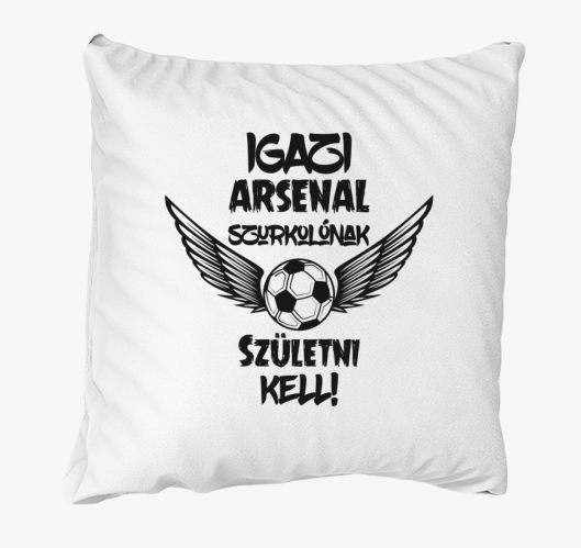 Arsenal szurkoló párna