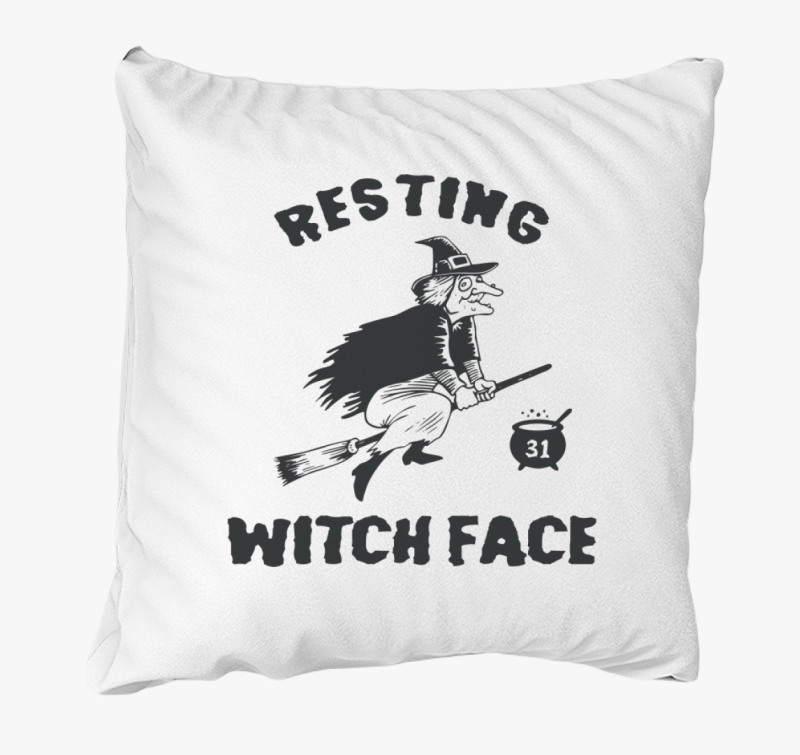 Resting Witch Face párna