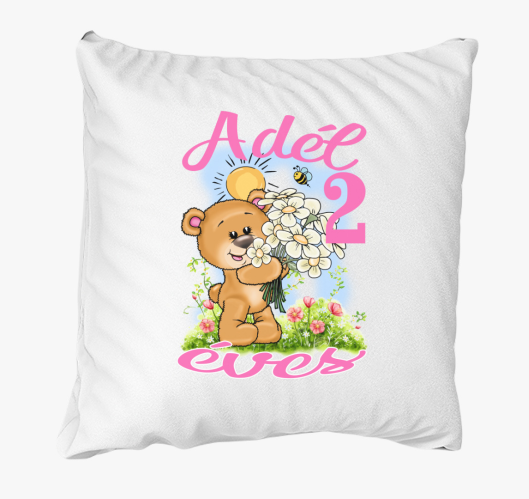 Maci virágcsokorral szülinapi ...