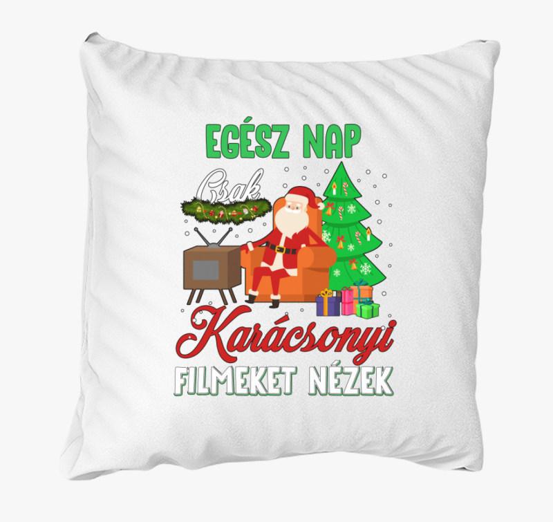Karácsonyi filmeket nézek párna