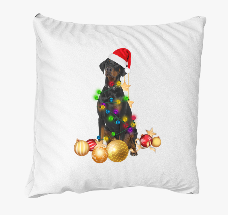 Karácsonyi doberman párna