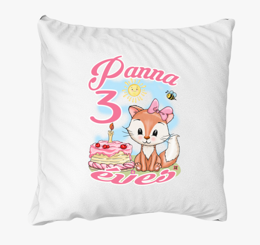 Róka tortával lányos szülinapi...