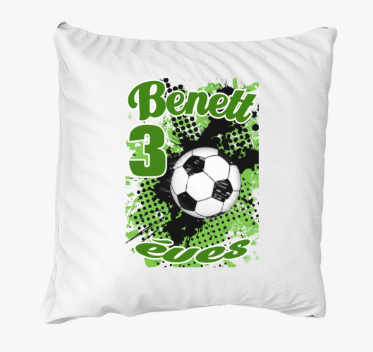 Focilabda zöld fehér szülinapi...