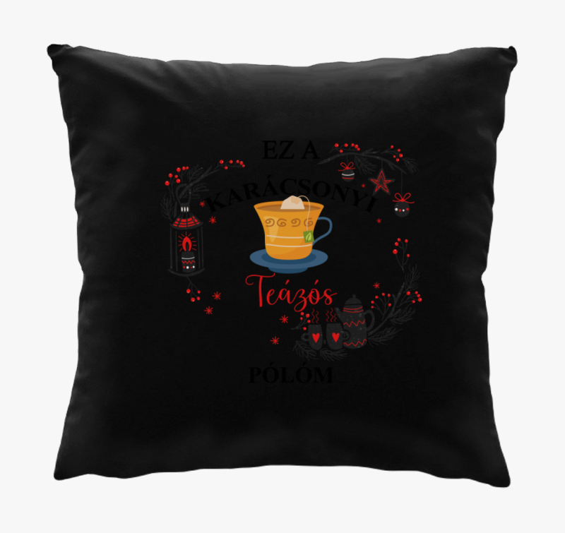 Ez a karácsonyi teázós párnam párna