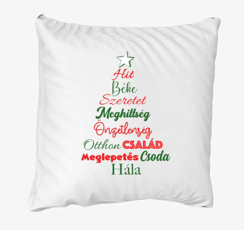 Karácsony szavak párna