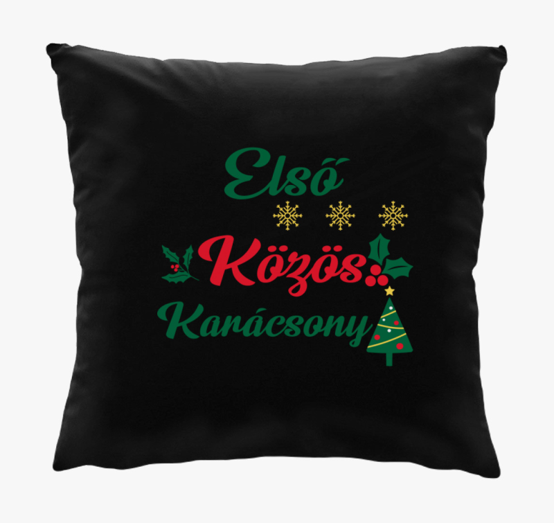 Első közös karácsony párna