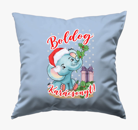 Boldog karácsonyt elefánt párn...