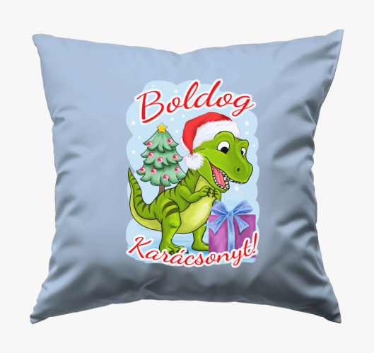 Boldog karácsonyt dínó párna...