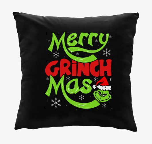 Boldog Grincs karácsonyt párna...