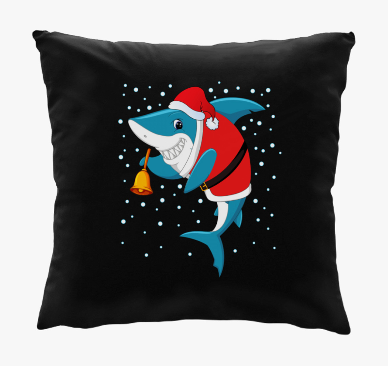 Cápa mikulás párna