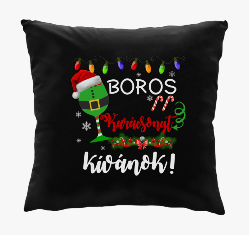 Boros karácsonyt kívánok párna