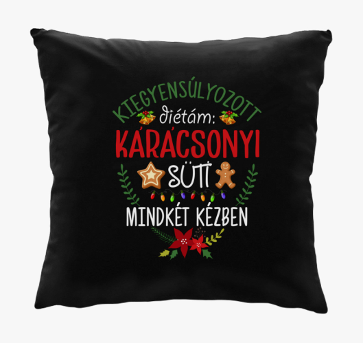 Karácsonyi diétázós párna