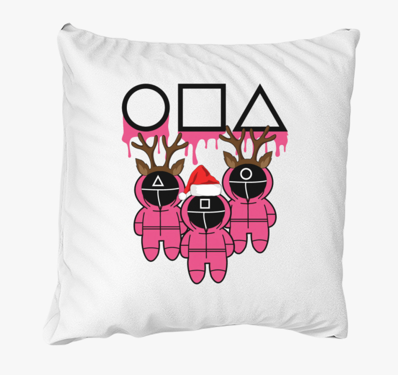 Karácsonyi Squid Game chibi art párna