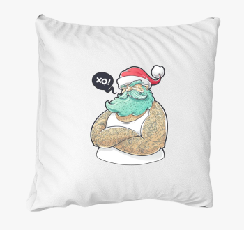 Tetovált mikulás párna