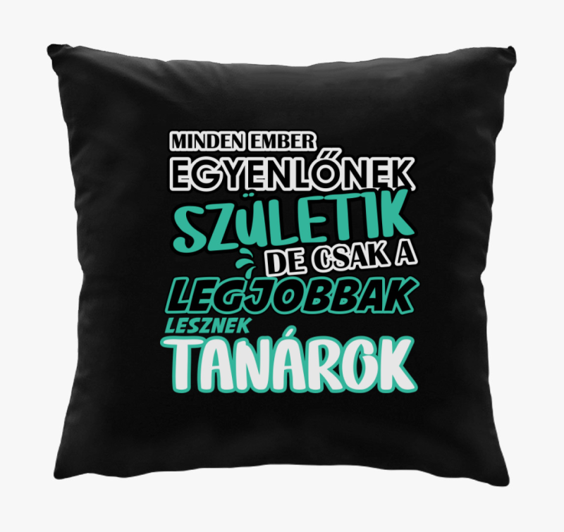 Egyenlőnek születik tanár párna