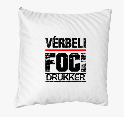 Vérbeli foci drukker párna