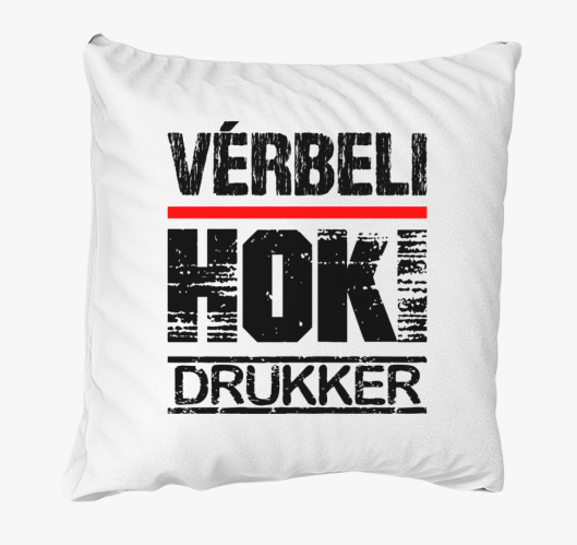 Vérbeli hoki drukker párna