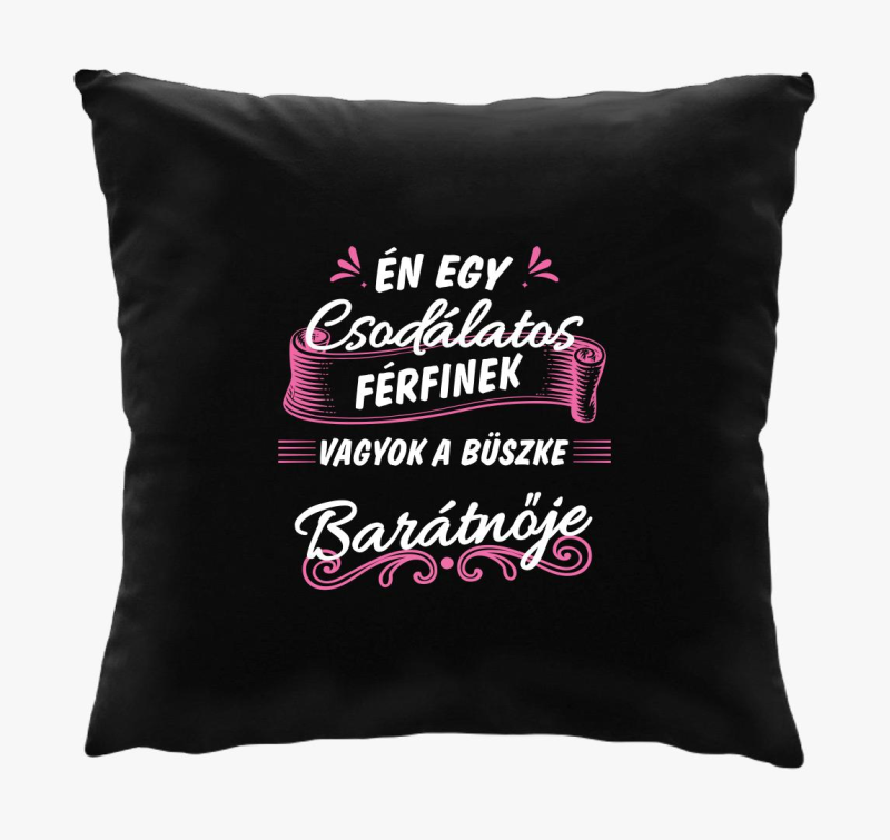 Én egy csodálatos férfinek vagyok a büszke barátnője párna