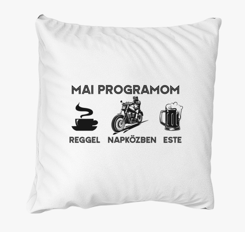 Napirend mai programom motorozás párna