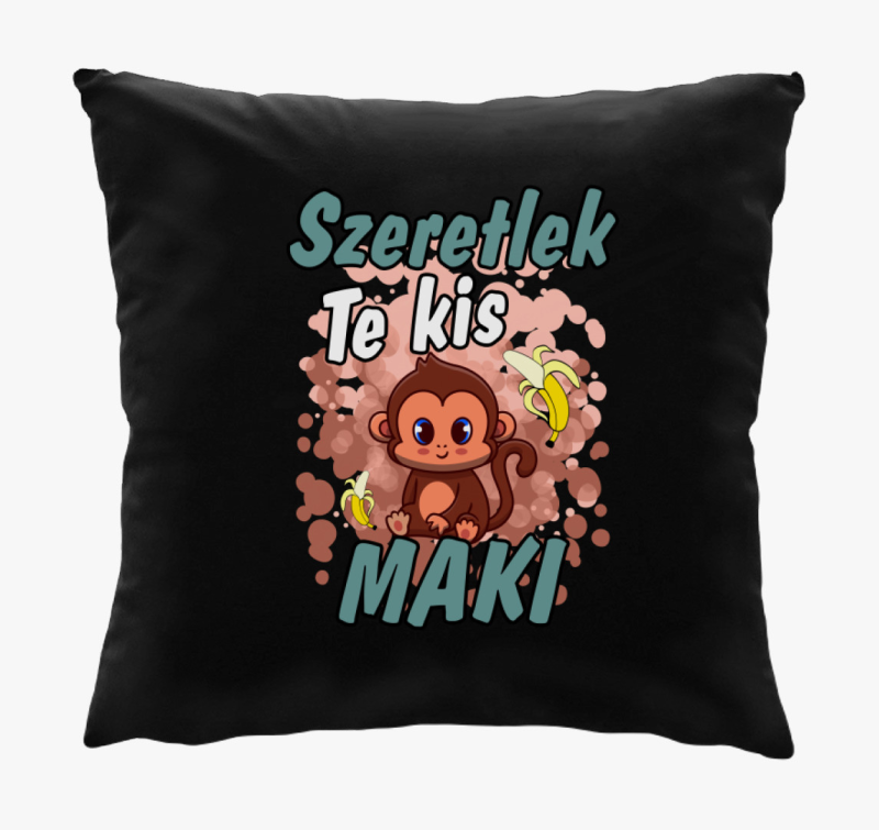 Szeretlek te kis Maki páros fiú párna