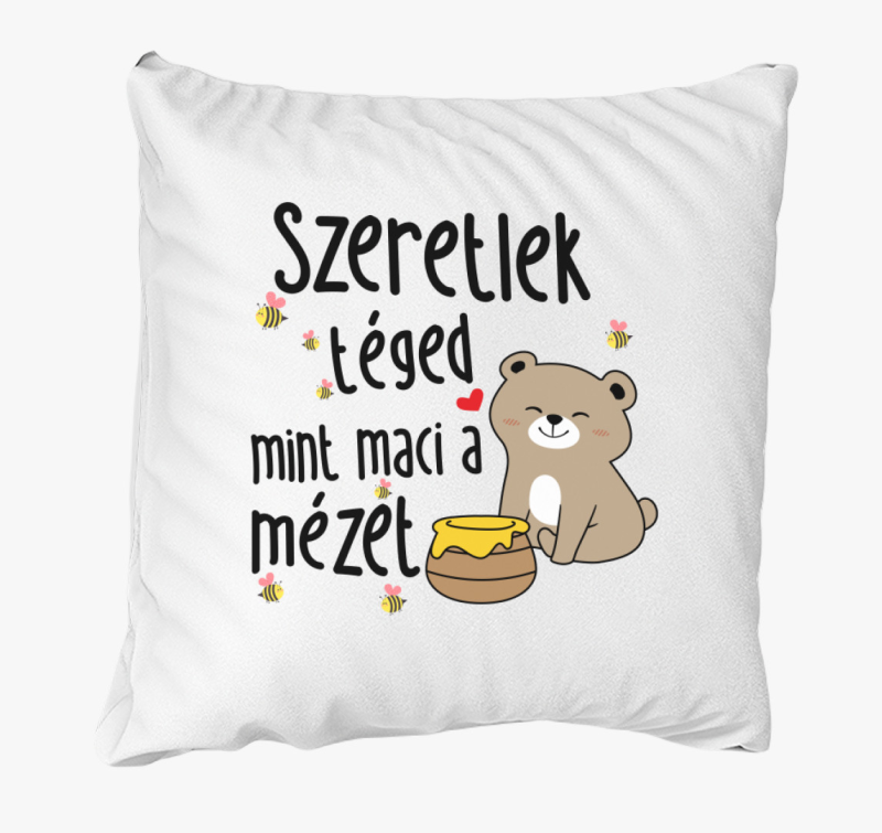 Szeretlek téged mint maci a mézet páros párna