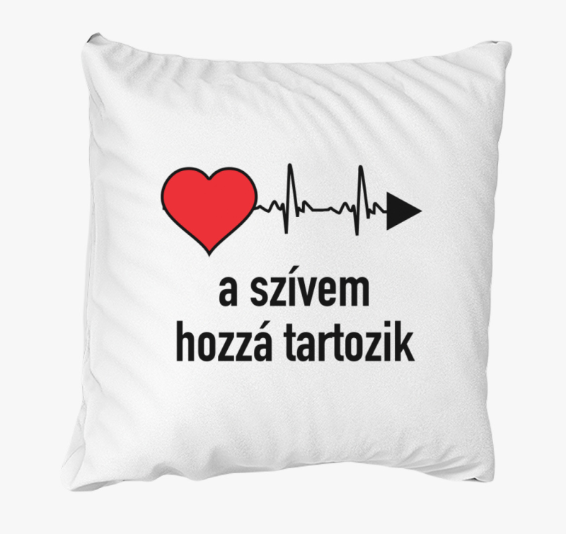 A szívem hozzá tartozik bal páros párna
