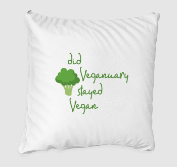 Did Veganuary brokkolis (zöld betűs) párna