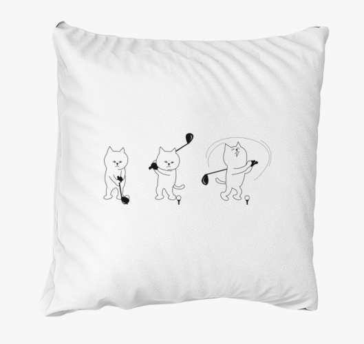 Macska golfozik párna