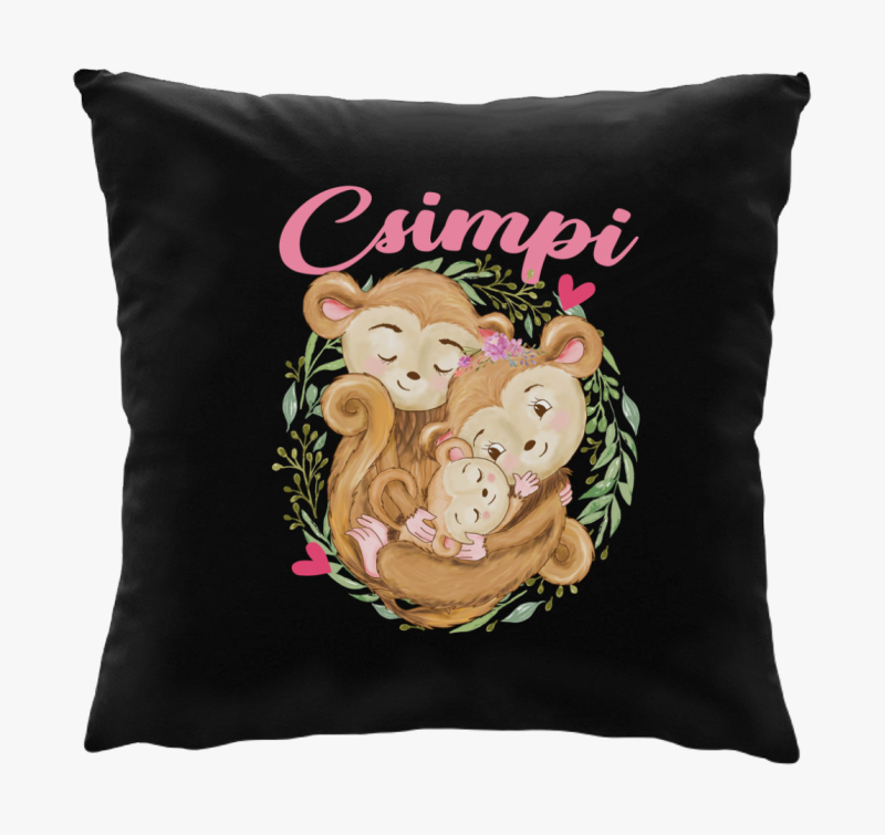 Csimpi lány családi párna