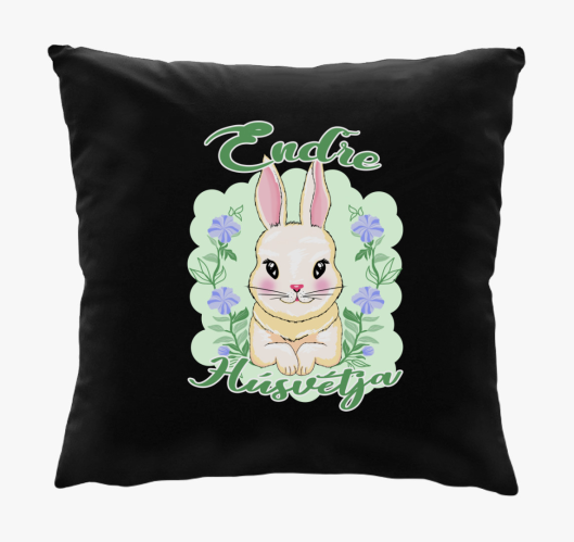 Húsvét Nyuszi könyököl, névvel...