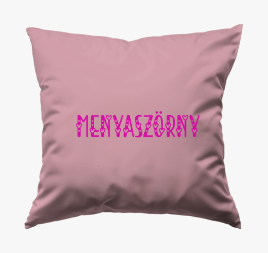Menyaszörny pink párna