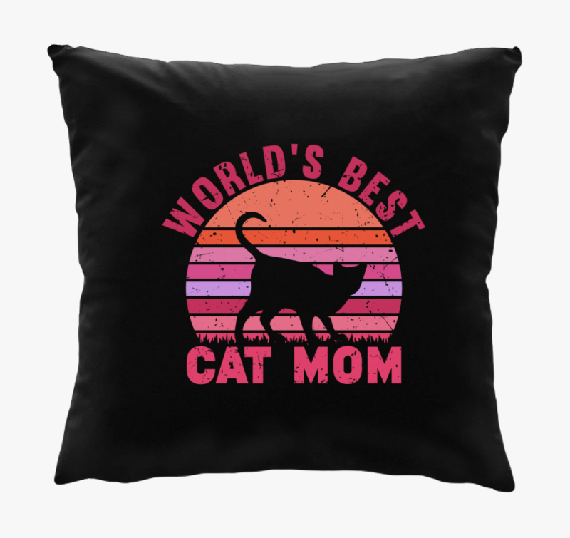 Best Cat Mom párna