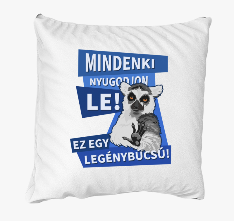 Mindenki nyugodjon le legénybúcsú párna