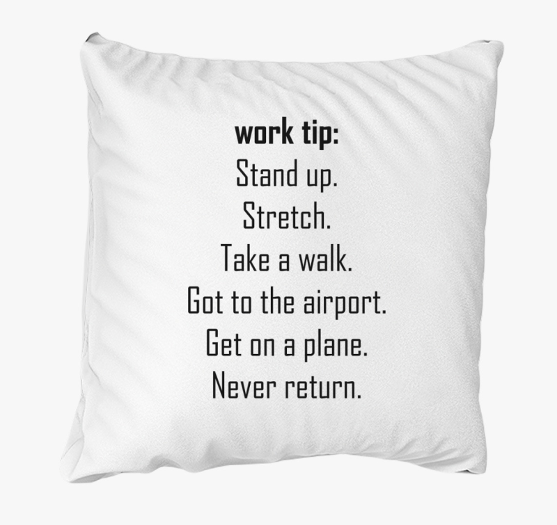 Work tip párna