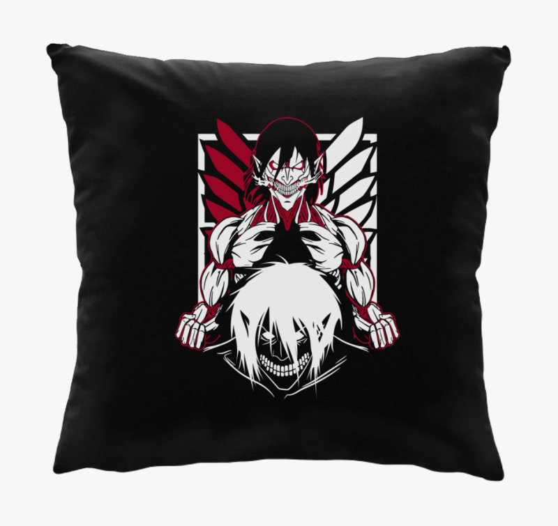 Attack on Titan Eren Yeager Titán párna