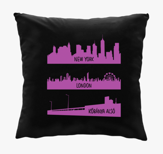 Kőbánya Alsó PINK párna
