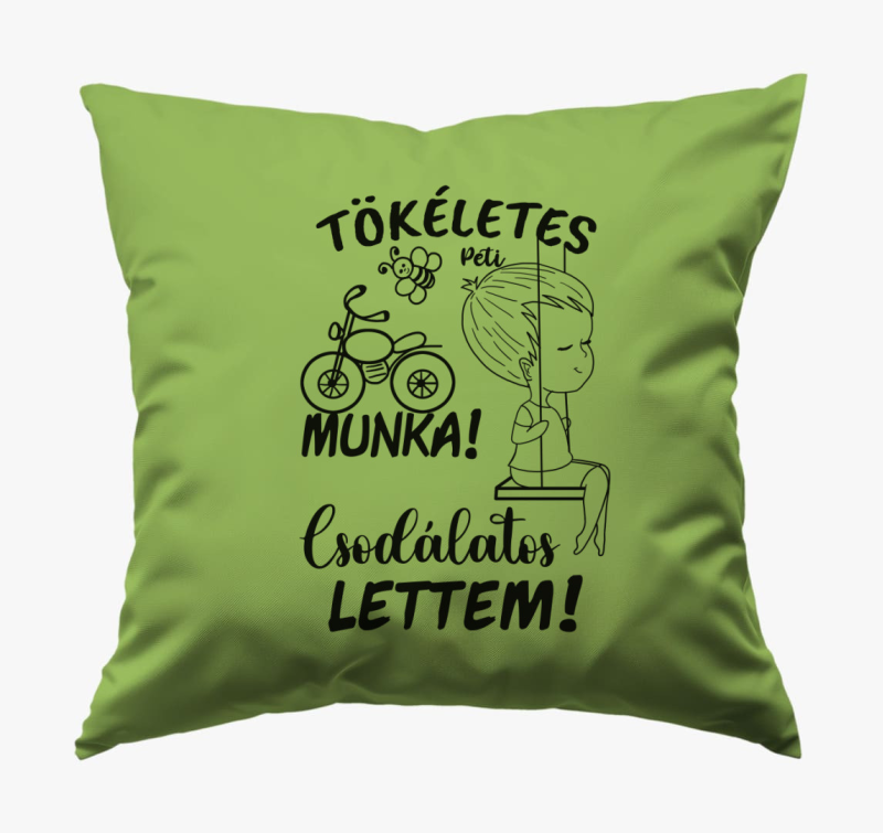 Az én munkám csak tökéletes lehet  párja, csodálatos lettem fiú1  párna