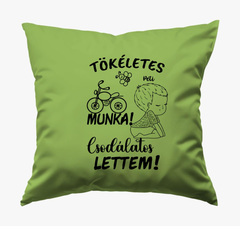 Az én munkám csak tökéletes lehet  párja, csodálatos lettem fiú3  párna