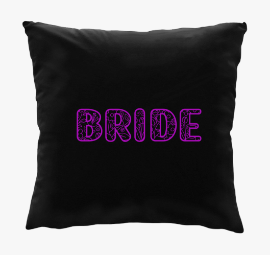 Bride virágos pink párna