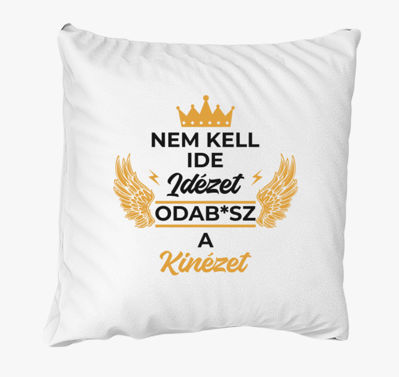 Nem kell ide idézet odab*sz a kinézet párna