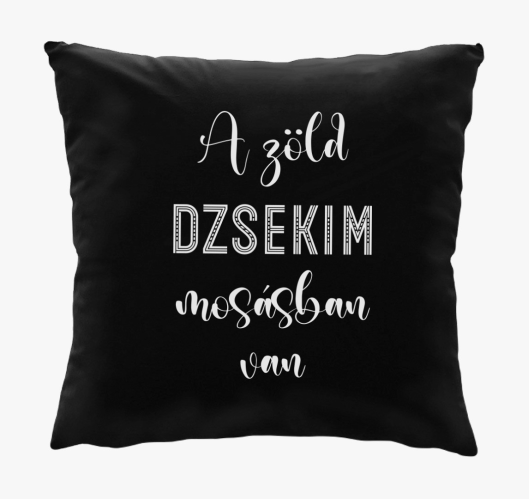 Zöld dzsekim - golf párna